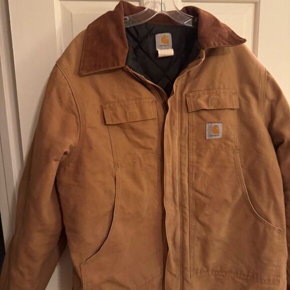 Men’s 2Xl Carhartt Duck canvas Jacket with quilt lining.‎ Zipper front - Picture 4 of 14